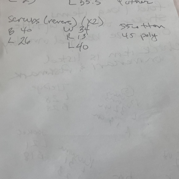 Hospital Reversible Scrubs Small Top and Bottom Drawstring Blue - Picture 3 of 3